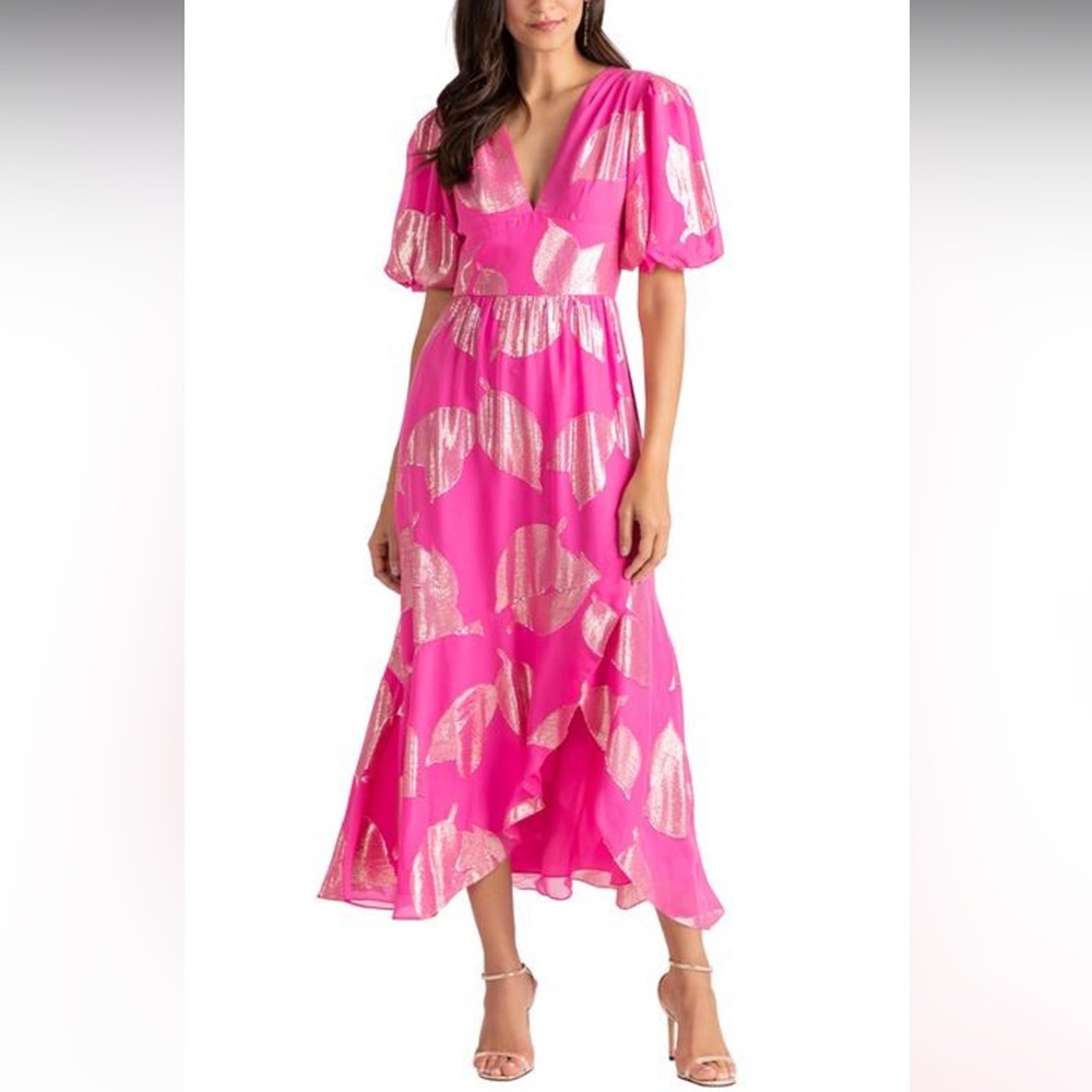 Shoshanna Pink and Silver Dress 8